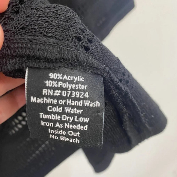 Misook Knit Striped Cardigan Sweater S Black - Picture 4 of 5